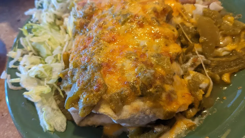 Bean Burrito Enchilada Style Green